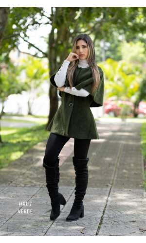 #RU7 ABRIGO ANGORA LARGO CAMPANA